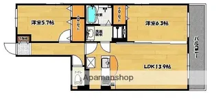 LAKE LALIQUE【2階】の間取り