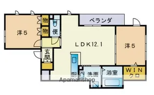 サンヴィラージュ姪の浜【2階】の間取り