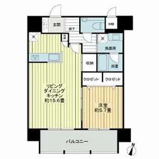 エグゼ博多コンドミニアム【4階】の間取り