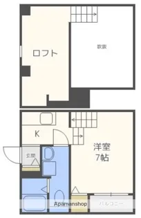 CUSTA次郎丸【2階】の間取り