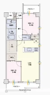 マイプレイス赤坂けやきの杜【4階】の間取り
