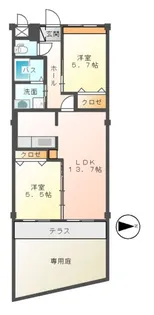 クラセド・ソフィア【105号室】の間取り