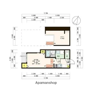 ハーモニーテラス梅林Ⅱ【2階】の間取り