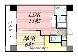 エトランゼ17大濠公園前【5階】の間取り
