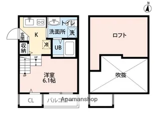 RAD賀茂【2階】の間取り