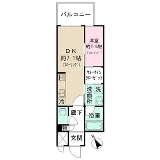 サンヒルズ大橋駅前【5階】の間取り