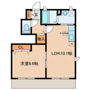 サンマーレ【1階】の間取り