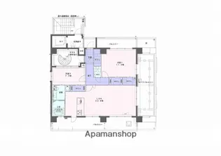 ヴィラージュ大濠【7階】の間取り