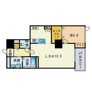 S−FORT警固タワー【20階】の間取り