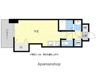 アクアシティ日赤通Ⅱ【9階】の間取り