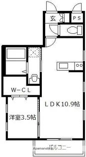ベルウッドコート塩原【2階】の間取り