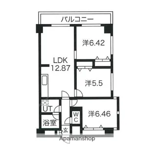 ライオンズマンション高砂第2【4階】の間取り