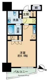 パークアクシス博多【3階】の間取り