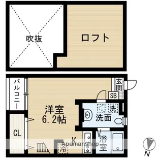 RIPOSO FUTUR【2階】の間取り