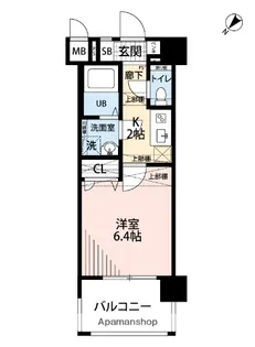 アレクサス ラ・ストラーダ【11階】の間取り