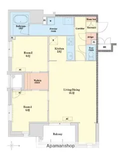 RJRプレシア博多【11階】の間取り