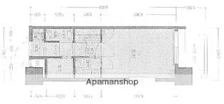 エステートモア天神スタジオ【13階】の間取り