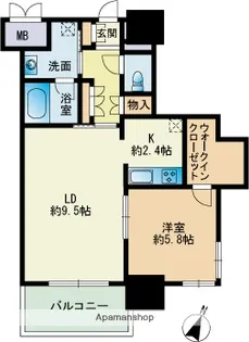 RJRプレシア博多楽水園【10階】の間取り