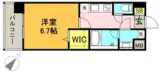 エンクレスト博多LIBERTY【2階】の間取り