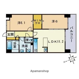 レジデンス博多【8階】の間取り