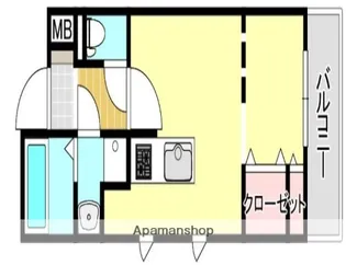 BRANCHE薬院大通【3階】の間取り