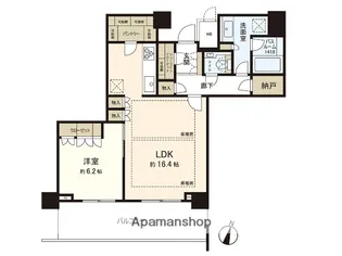 プレミスト天神赤坂タワー【18階】の間取り