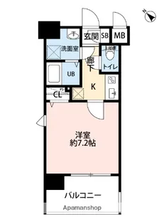 サヴォイ ソリディティ【8階】の間取り