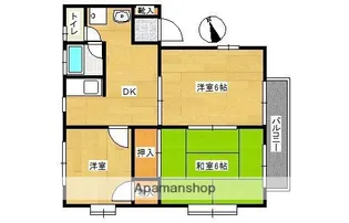 室見リバーハイム【2階】の間取り