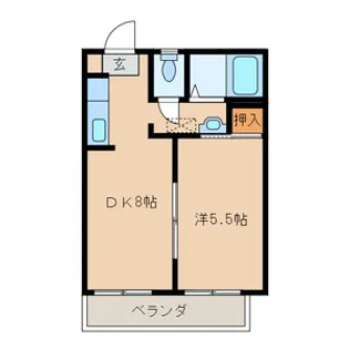 グリーンハイツ今川【2階】の間取り