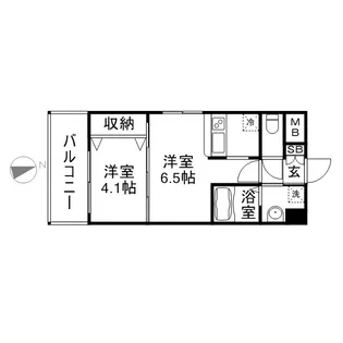 エンクレスト大橋【9階】の間取り