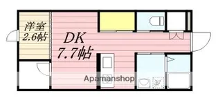 ル・レーヴ福大前Ⅱ【1階】の間取り