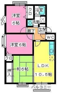 プレミール飯倉【2階】の間取り