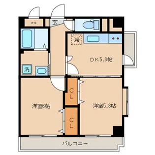 プレミール浜地【5階】の間取り
