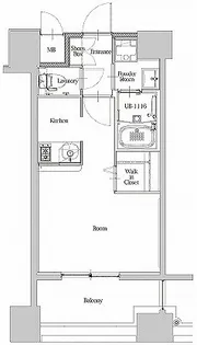 エンクレスト博多駅南STREET【7階】の間取り