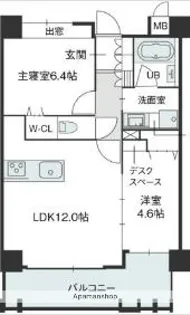 ラフィーネ鳥飼【2階】の間取り