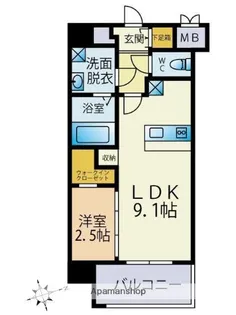 T.T城西【7階】の間取り