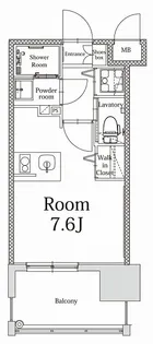 エンクレストALIVE白金【8階】の間取り