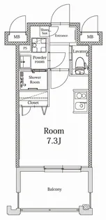 エンクレストALIVE白金【2階】の間取り