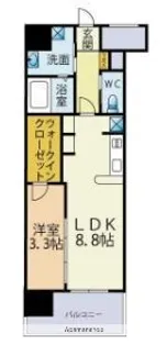 ブレス唐人町駅前【5階】の間取り