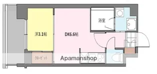 ニューガイアリルーム原通り【4階】の間取り