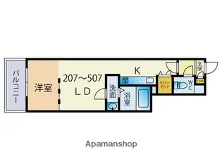 GRANPASEO大濠【2階】の間取り