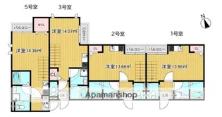 PATINA唐人町【1階】の間取り