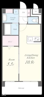 サンクレール【6階】の間取り