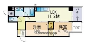 OAK西新【5階】の間取り
