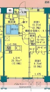 ネルツ飯倉【4階】の間取り