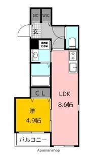 メゾンド・わさび【2階】の間取り