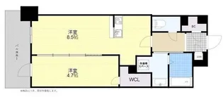 バウスステージ大濠【8階】の間取り