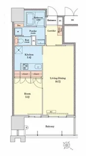 1LDKの間取り画像