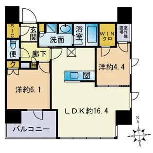 ザ・ライオンズ大濠公園【5階】の間取り