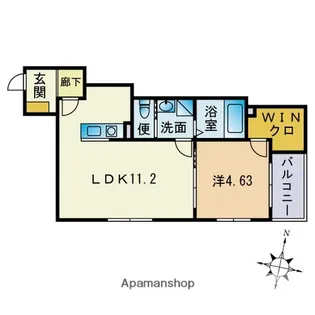 BRAVE BASE REA【3階】の間取り